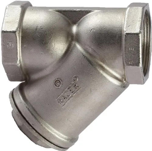S.S. Y Strainer Screw Ends, With SS Screen.