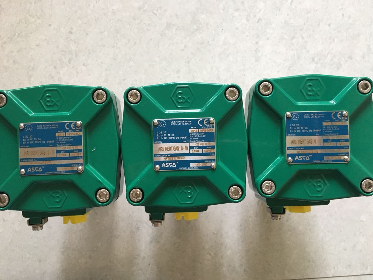 ASCO Flame proof valve, Part No: NFTIS8327B302.24/DC